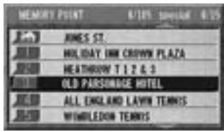 ALPINE NVE-N077P-PS-SPACE-SOFTWARE - Searching from memory points - 2