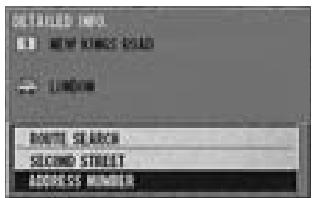 ALPINE NVE-N077P-PS-SPACE-SOFTWARE - Searching for destination from address (name of city/street) (Easy mode) - 11