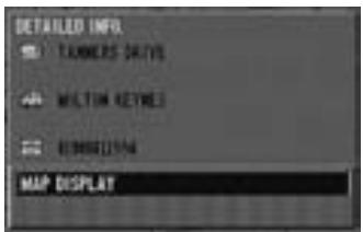 ALPINE NVE-N077P-PS-SPACE-SOFTWARE - The details of the point of interest appears in the display. If the details are correct, select "MAP DISPLAY" and press ENTER. - 1
