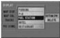 ALPINE NVE-N077P-PS-SPACE-SOFTWARE - The category selection menu appears. Select the desired category and press ENTER. You can select from 5 categories (max.). - 1