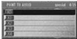ALPINE NVE-N077P-PS-SPACE-SOFTWARE - The special use setting list is displayed. Press ENTER. - 1