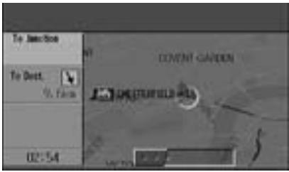 ALPINE NVE-N077P-PS-SPACE-SOFTWARE - The route search screen is displayed. - 1