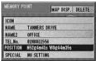 ALPINE NVE-N077P-PS-SPACE-SOFTWARE - Select "POSITION" and press ENTER. - 1