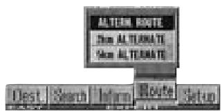 ALPINE NVE-N077P-PS-SPACE-SOFTWARE - A sub-menu appears in the display. Select the desired menu item and press ENTER. - 1