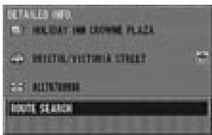 ALPINE NVE-N077P-PS-SPACE-SOFTWARE - The details of the point of interest are displayed. If the details are correct, select "ROUTE SEARCH" and press ENTER. - 1