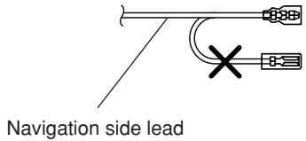 ALPINE NVE-N077PS - Cut terminal leads as required, and attach the solderless connectors to the leads. - 1