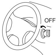 ALPINE NVE-N077PS - Turn the ignition key to the OFF position to turn off the power after completion of the check. - 1