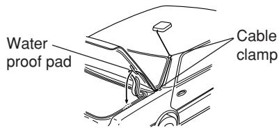 ALPINE NVE-N077PS - Routing the aerial cable. - 1