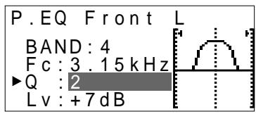 ALPINE PXA-H700 - Parametric equalizer adjustments - 5