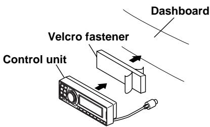 ALPINE PXA-H700 - Installation using Velcro fastener - 1