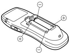 ALPINE RUE-4191-SPACE-REMOTE-SPACE-FOR-SPACE-NVE-N077PS - Opening the battery cover. - 2