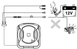 ALPINE SWE-1000 - Do not insert any objects in the product. - 8