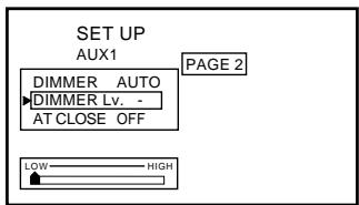 ALPINE TMX-R705 - Adjusting the Lowest Level of the Backlight - 1