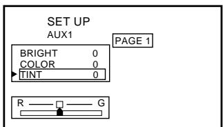 ALPINE TMX-R705 - Adjusting Tint of Picture - 1
