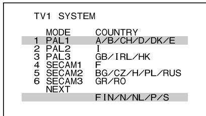 ALPINE TUE-T152 - TV Area Setting - 1