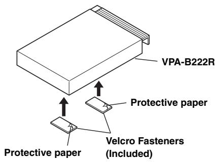 VPA-B222R Protective paper Protective paper Velcro Fasteners (Included)