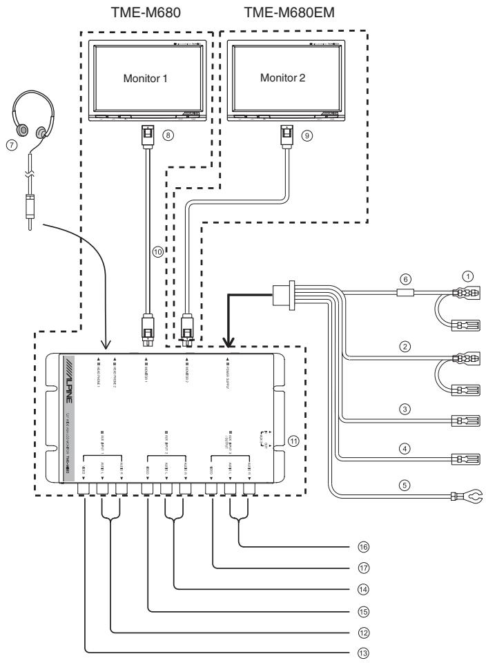 ALPINE TME-M680 - Connections - 1