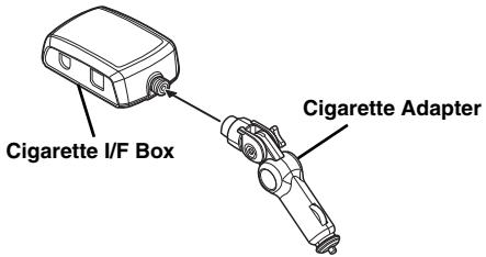 ALPINE EX-10 - Connecting the Cigarette Adapter to the Cigarette I/F Box - 1