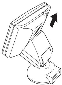 ALPINE EX-10 - Remove the monitor from the stand. - 1