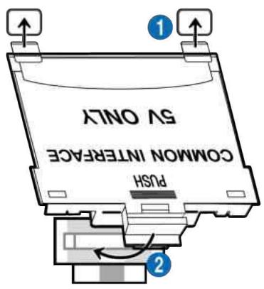 SAMSUNG TQ55Q7F - Attaching the CI CARD Adapter via COMMON INTERFACE slot - 1