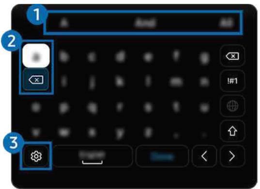 SAMSUNG TQ55Q7F - Entering Text using the On-Screen Virtual Keyboard - 1