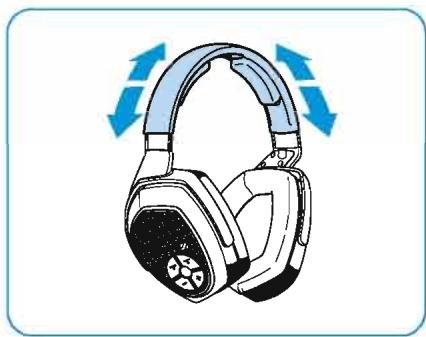 SENNHEISER RS 175 - Régler l'arceau du casque - 2