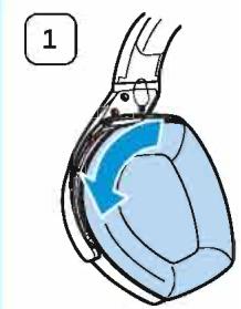 SENNHEISER RS 175 - Insérer ou remplacer les piles rechargeables - 1