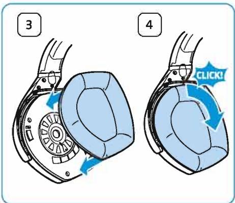 SENNHEISER RS 175 - Remplacer les coussinets d'oreille - 2