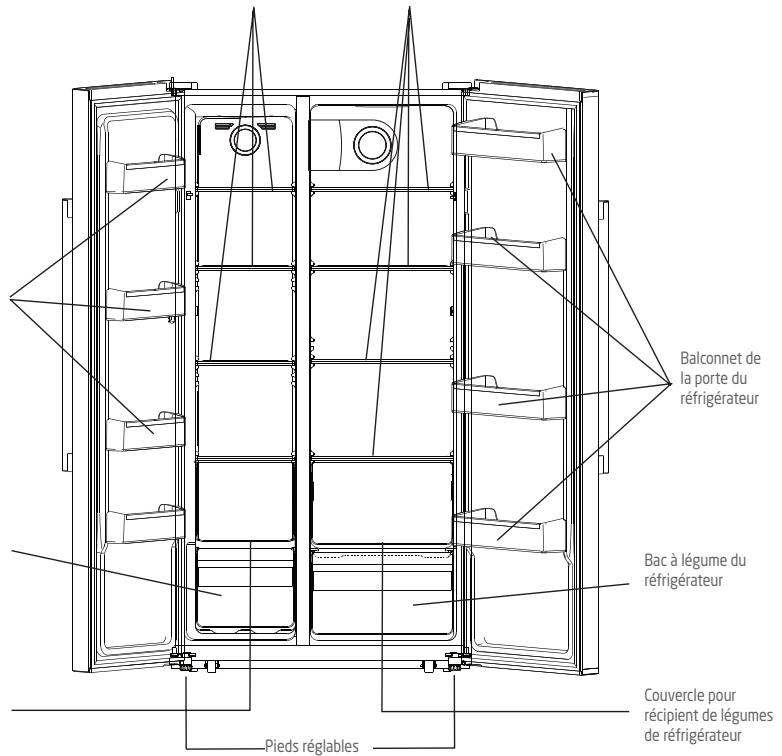 PROLINE PSBS94IX - Compartment du réfrigérateur - 1