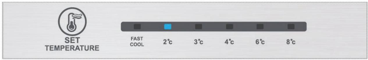 THOMSON CTH310NFWH - Controlo da temperatura do compartmento do frigorífico - 1