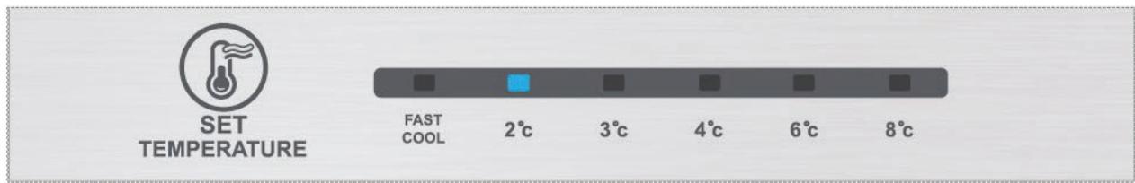 THOMSON CTH310NFWH - Controllo della temperatura per il vano frigorifero - 1