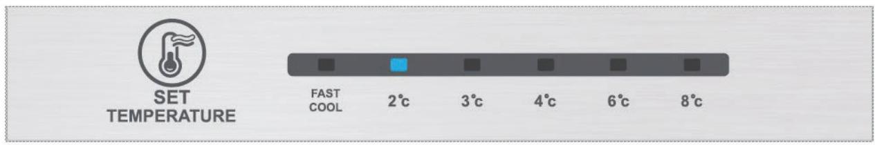 THOMSON CTH310NFWH - Contrôle de la température dans le compartment de réfrigération - 1