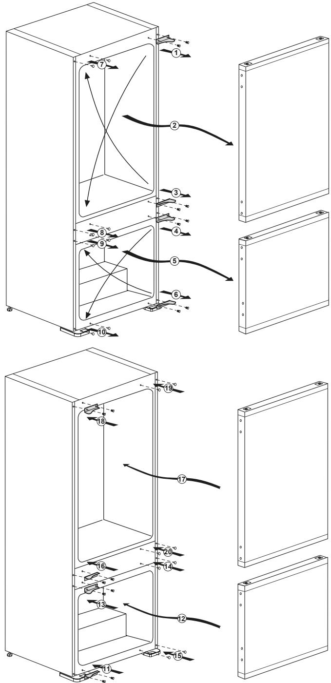 BEKO BCNA275E41SN - Réversibilité des portes - 1