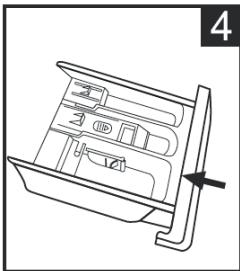 THOMSON THBI1468WD - Cleaning the detergent drawer and recess - 4