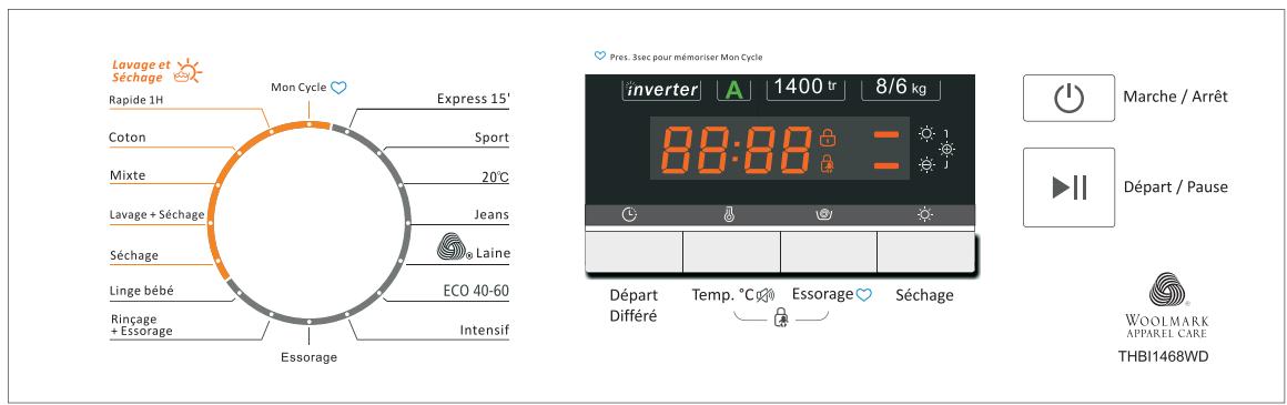 THOMSON THBI1468WD - CONTROL PANEL - 1