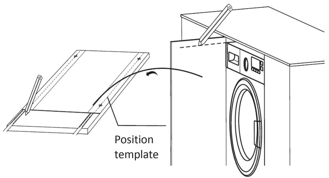 THOMSON THBI1468WD - Drilling holes in a furniture door (not supplied) - 1