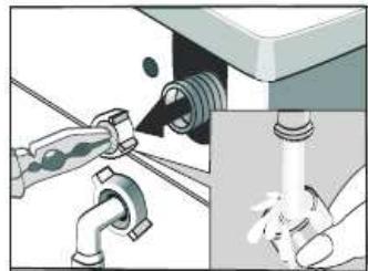 THOMSON THBI1468WD - Cleaning the inlet hose and the inlet filter - 3