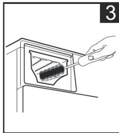 THOMSON THBI1468WD - Cleaning the detergent drawer and recess - 3