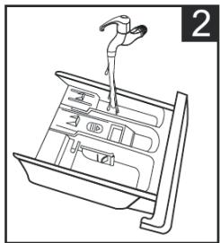 THOMSON THBI1468WD - Cleaning the detergent drawer and recess - 2