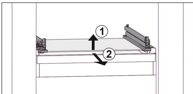 LIEBHERR IKS 41VE00 - Retirer / insérer la tablette en verre - 1