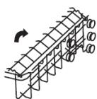 THOMSON TDW1444BWH - DOBRAR O SUPORTE PARA CHAVENAS - 1