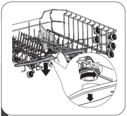THOMSON TDW1444BWH - Nettoyage des bras d'aspersion - 1