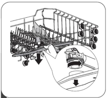 THOMSON TDW1444BWH - Cleaning the spray arms - 1