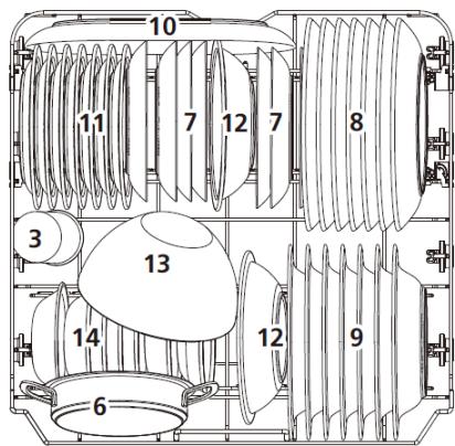 THOMSON TDW1444BWH - Loading the Upper and Lower Baskets - 2