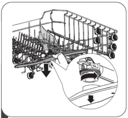 THOMSON TDW1444BWH - De sproeiarmen reinigen - 1