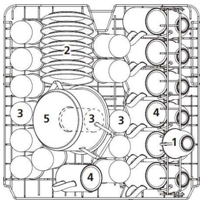 THOMSON TDW1444BWH - Loading the Upper and Lower Baskets - 1