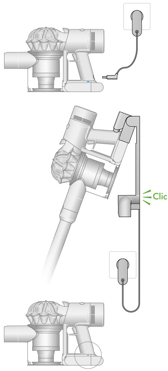 DYSON V8 advanced - Chargement de votre aspirateur - 1