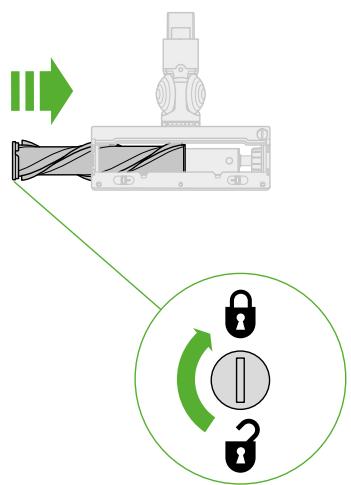 DYSON V8 advanced - Réinsérer le rouleau de larosse - 2