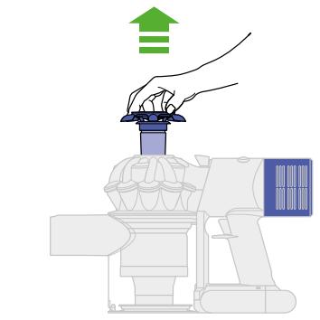 DYSON V8 advanced - Remetre le filtrer en place - 1