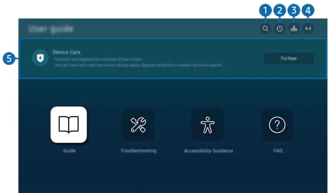 SAMSUNG TQ65S95F - Utilisation des boutons dans le Guide utiliser - 1